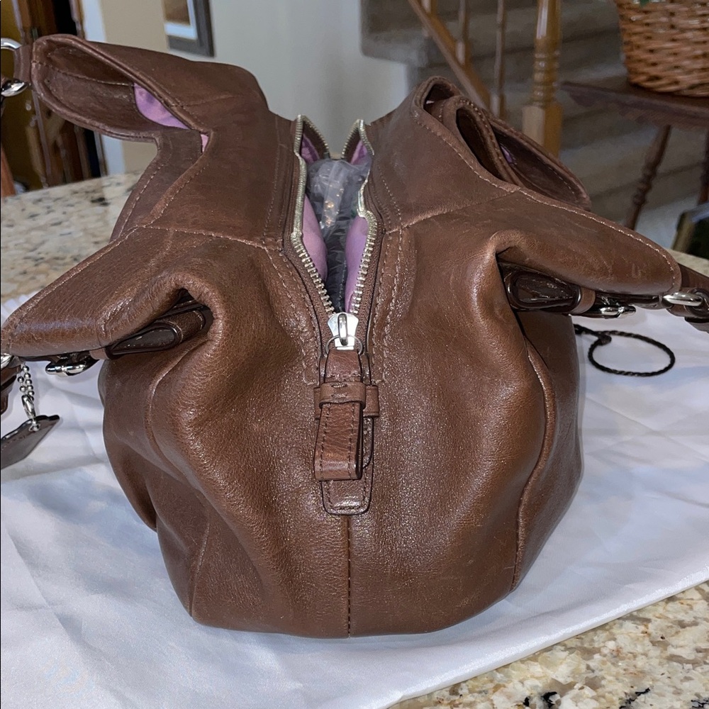 Coach Y2K Madison Maggie 16503 Chocolate Leather Shoulder Bag - Picture 16 of 16
